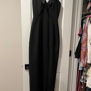 Elegant Black Strapless Dress